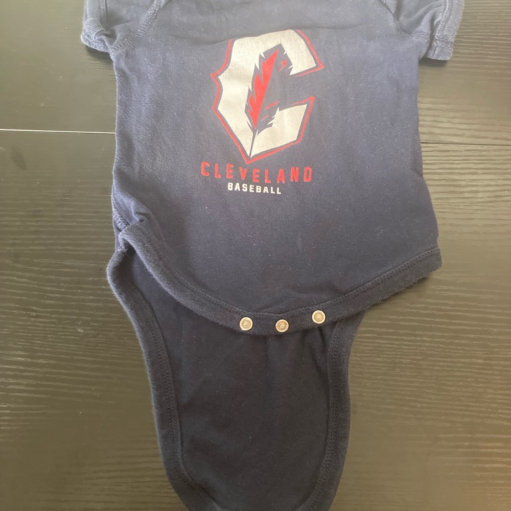 Cleveland Indians Baseball Baby Onesie